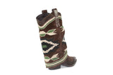 DX638INGRASSATO MORO RICAMO VERDE