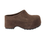 SIERRA01COW SUEDE CLOG CHOCO